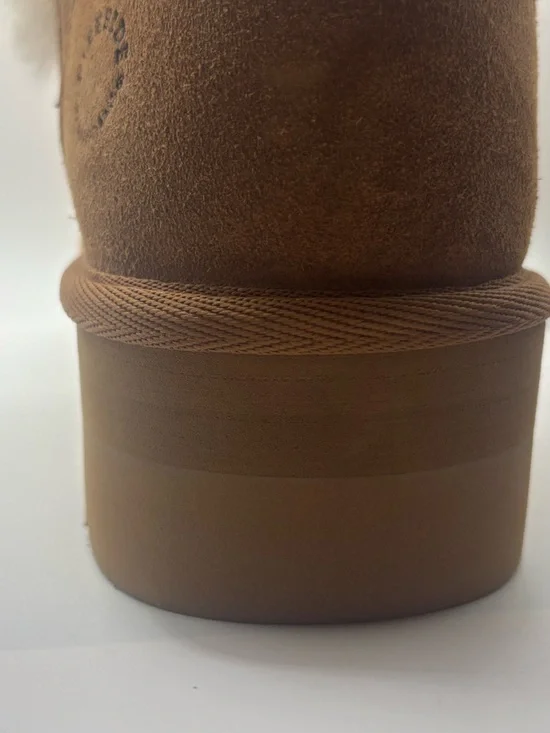 Fireside Dearfoams Women's Bayswater Genuine Shearling Quilted Platform Bootie - Picture 7 of 7